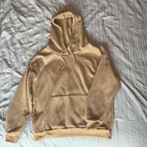 Khaki Color Hooded Sweatshirt